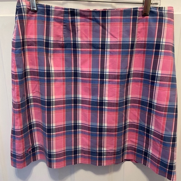 Vintage Lilly Pulitzer skirt. Pink Plaid fully lined. Size 8 - Picture 1 of 6